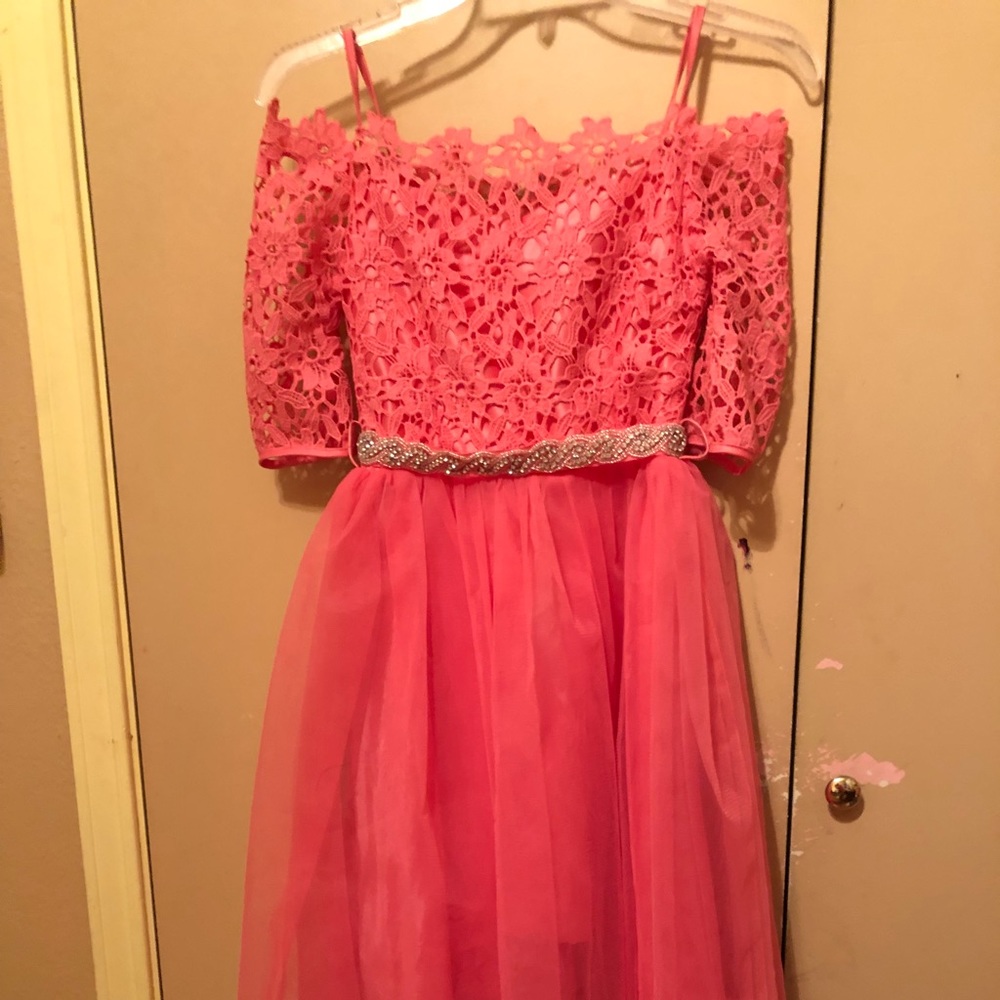 Formal hi-low dress